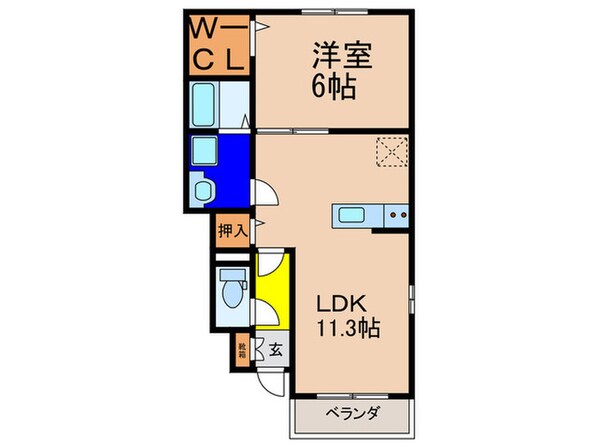 コル・ウエストの物件間取画像